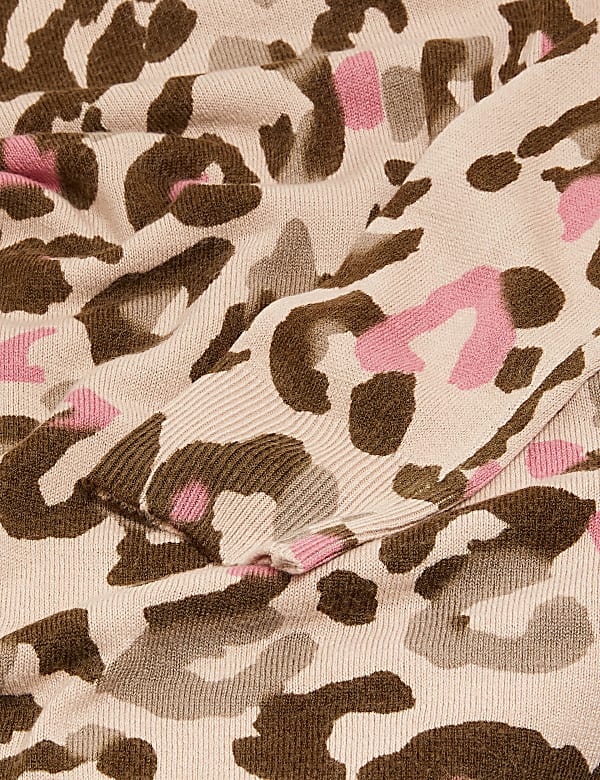 Supersoft Animal Print Crew Neck Jumper