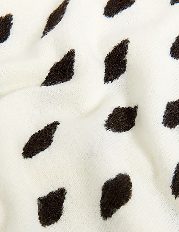 Supersoft Diamond Print Crew Neck Jumper