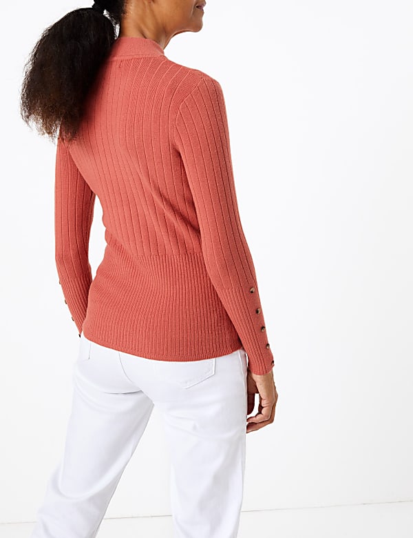 Ribbed Fitted Jumper