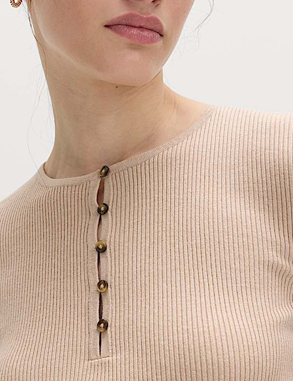 Ribbed Slim Fit Knitted Top - US