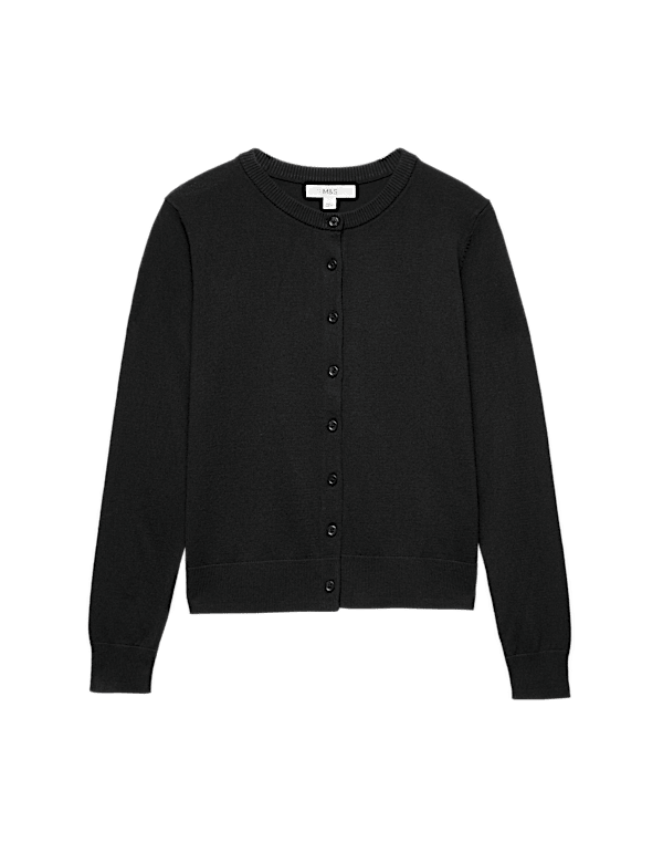 Crew Neck Button Through Cardigan