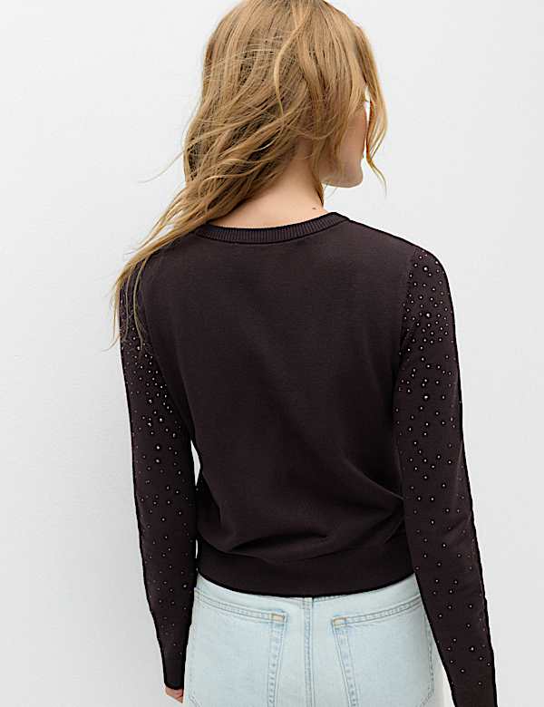 Embellished Fitted Cardigan - AU