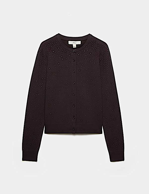 Embellished Fitted Cardigan - AU