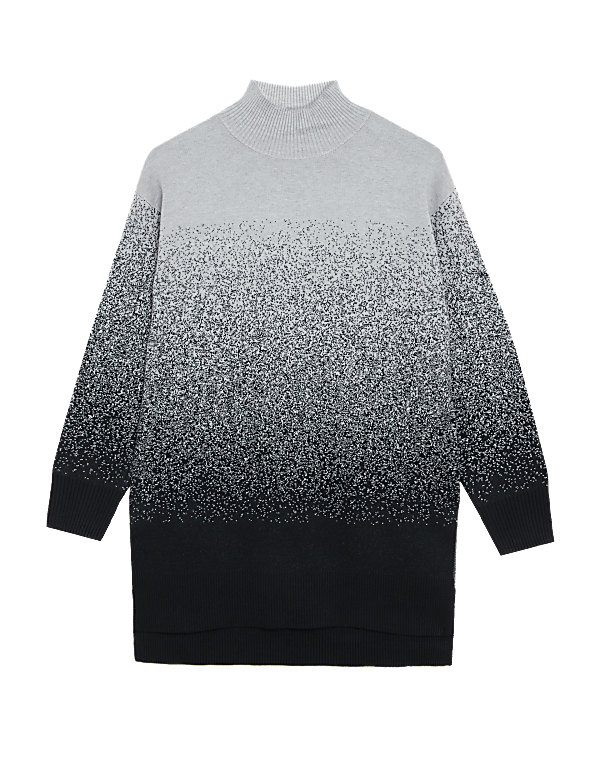 Soft Touch Ombre Funnel Neck Jumper