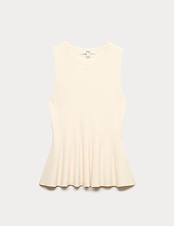 Geripptes Strickoberteil mit Sch&ouml;&szlig;chen - DE