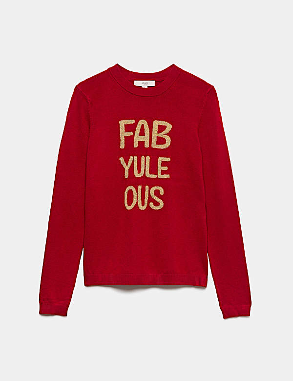 Slogan Fitted Jumper - JE