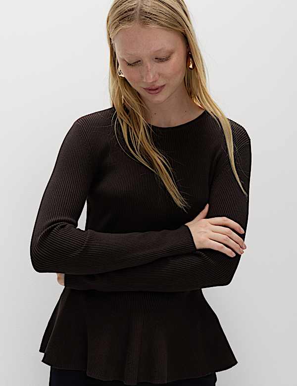 סריג ריב פפלום בגזרה צרה - IL