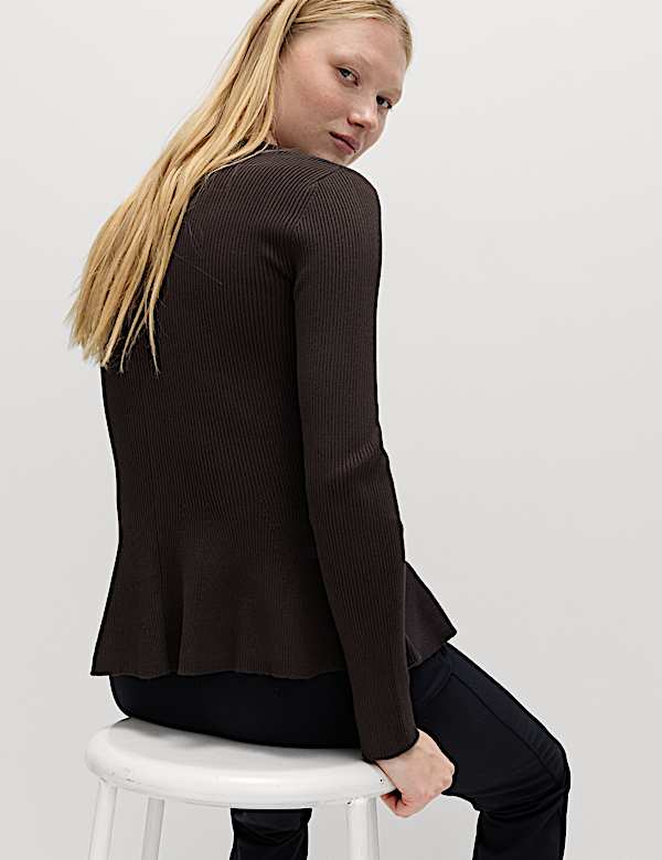 סריג ריב פפלום בגזרה צרה - IL