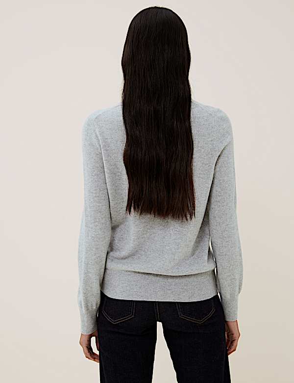 Pure Cashmere Roll Neck Jumper