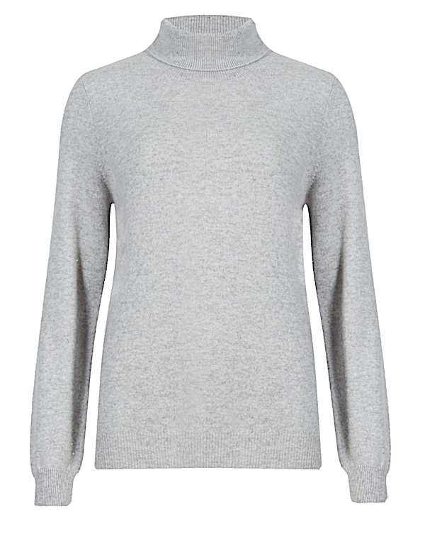 Pure Cashmere Roll Neck Jumper