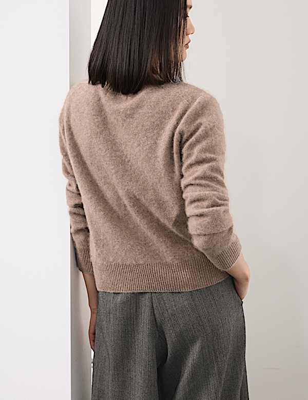 Wool Rich V-Neck Jumper with Cashmere - AU