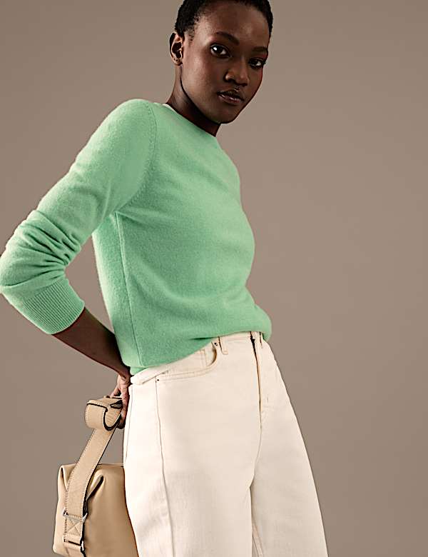 Pure Cashmere Crew Neck Jumper - JE