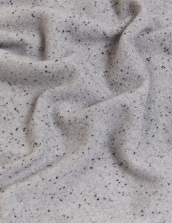 Pure Cashmere Textured Crew Neck Jumper