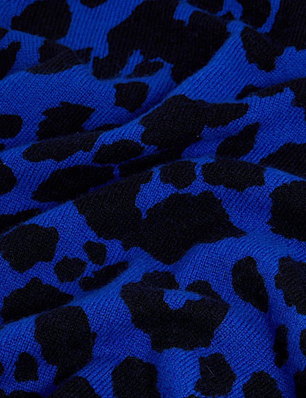 Pure Cashmere Animal Print Jumper