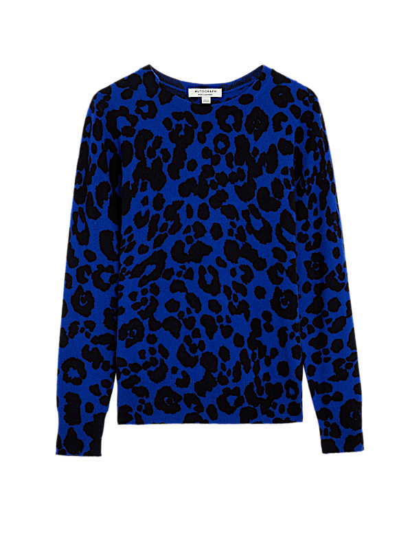Pure Cashmere Animal Print Jumper