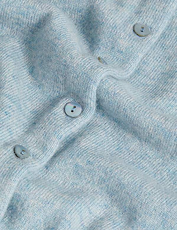 Pure Cashmere Crew Neck Cardigan