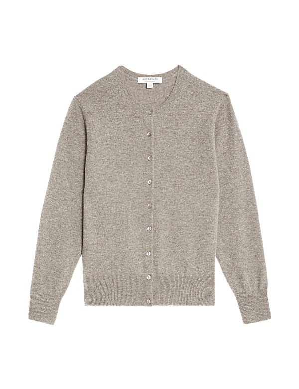 Pure Cashmere Crew Neck Cardigan