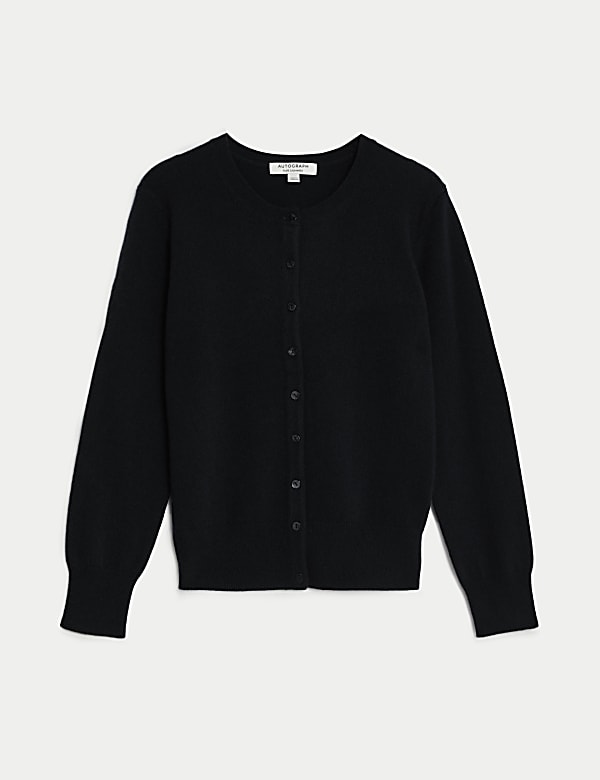 Pure Cashmere Crew Neck Cardigan - SE