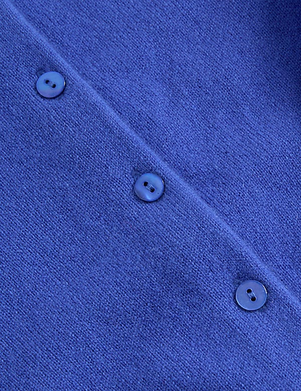 Pure Cashmere Crew Neck Cardigan