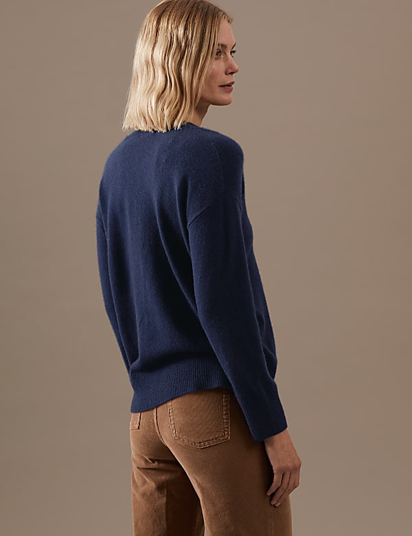 Pure Cashmere V-Neck Relaxed Jumper