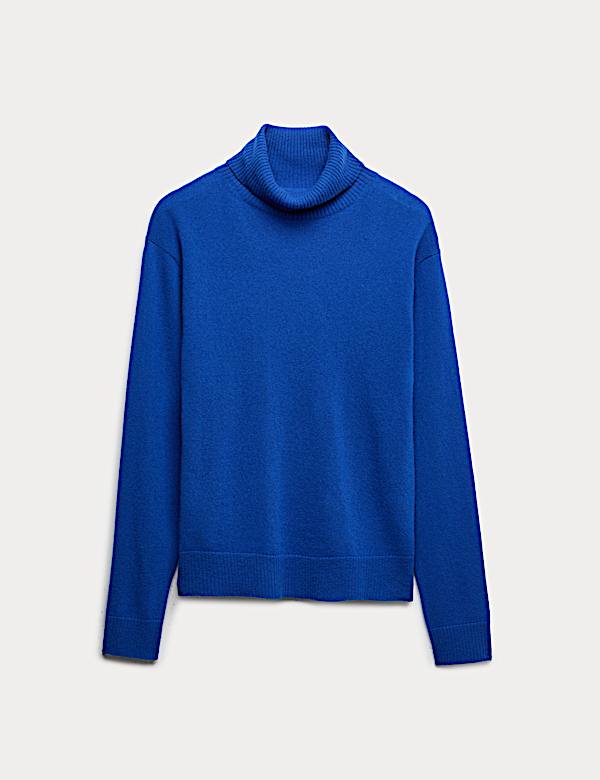 Pure Cashmere Roll Neck Jumper - KR