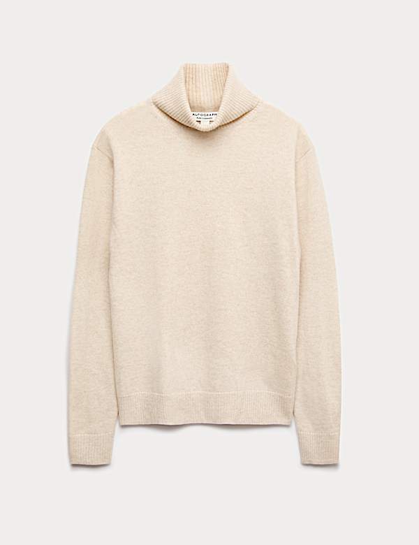 סריג מקשמיר טהור עם צווארון גולף - IL