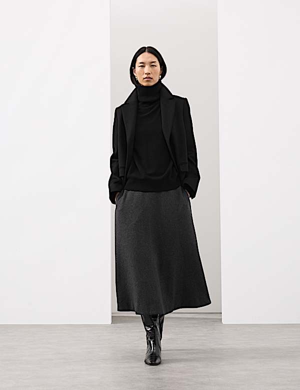 Pull 100 % cachemire à col roulé - FR