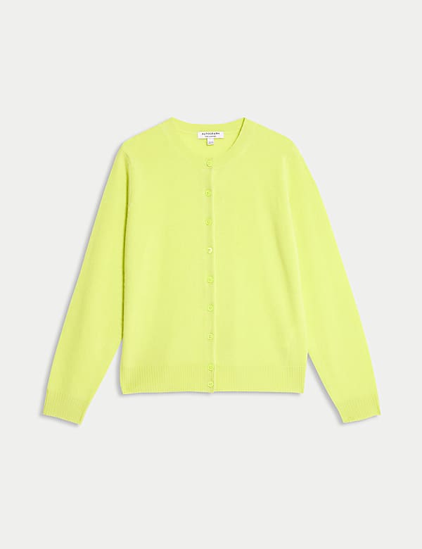 Pure Cashmere Crew Neck Relaxed Cardigan - JP