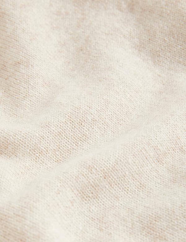 Pure Cashmere Crew Neck Relaxed Cardigan