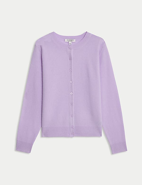 Pure Cashmere Crew Neck Relaxed Cardigan - NL