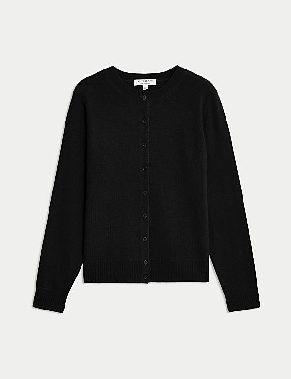 Pure Cashmere Crew Neck Relaxed Cardigan - CZ