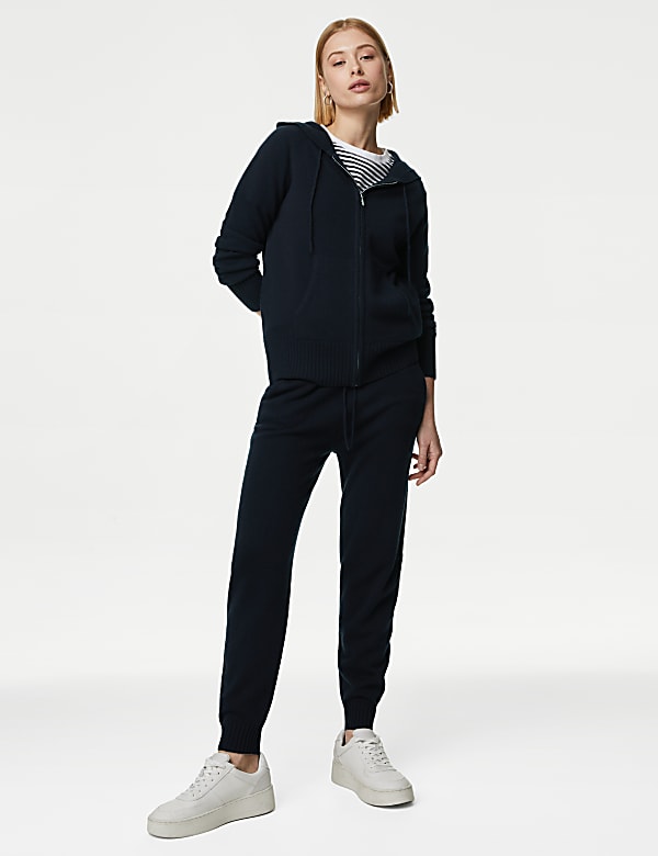 Pure Cashmere Knitted Relaxed Hoodie - TW