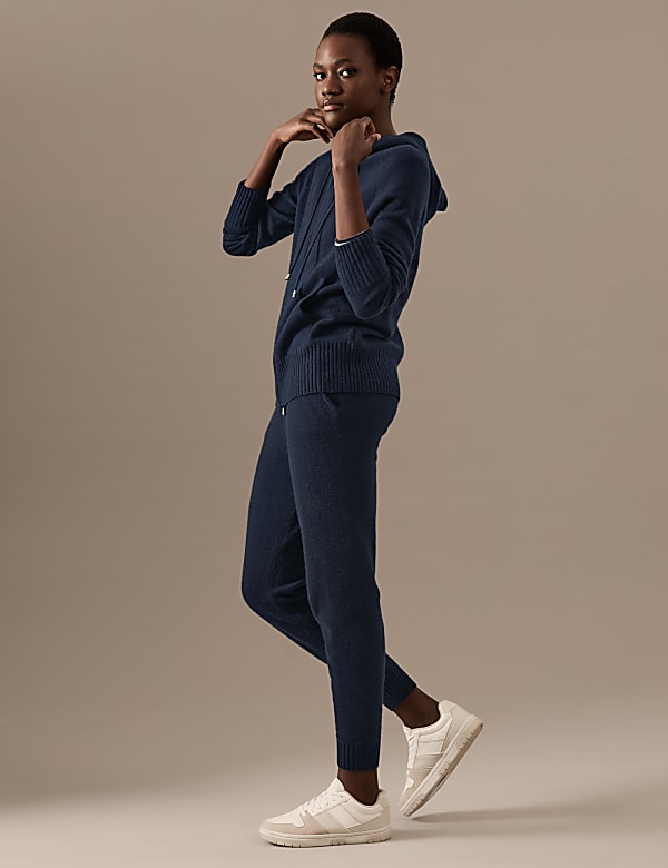 Pure Cashmere Knitted Relaxed Hoodie - TW