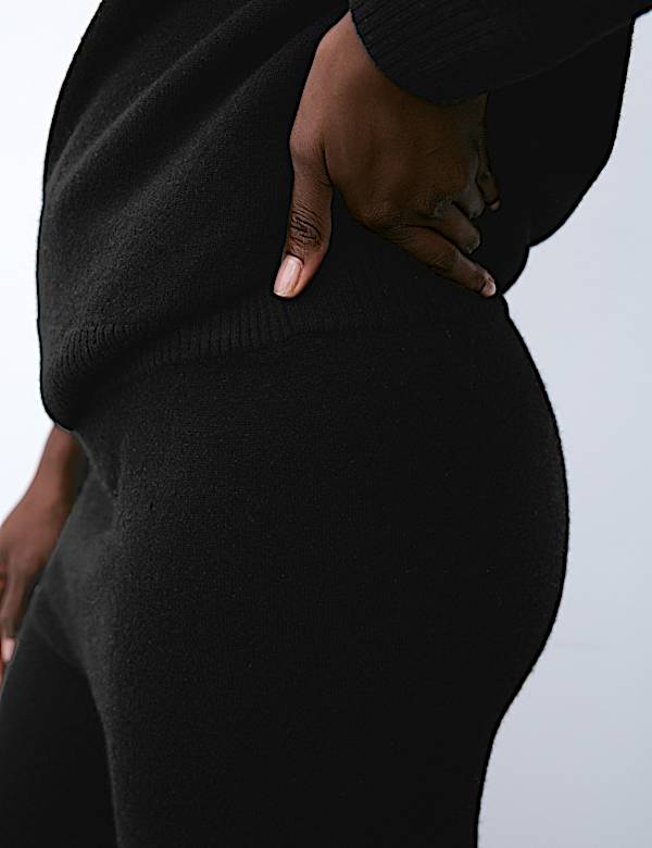 Pure Cashmere Wide Leg Trousers - ES