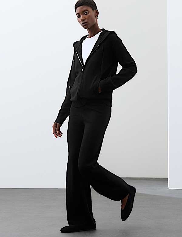 Pure Cashmere Wide Leg Trousers - LV