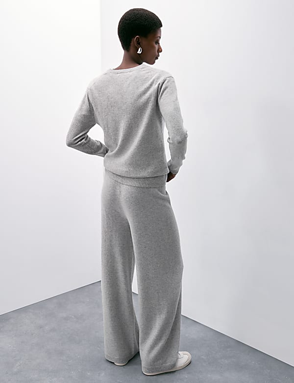 Pure Cashmere Wide Leg Trousers - JO