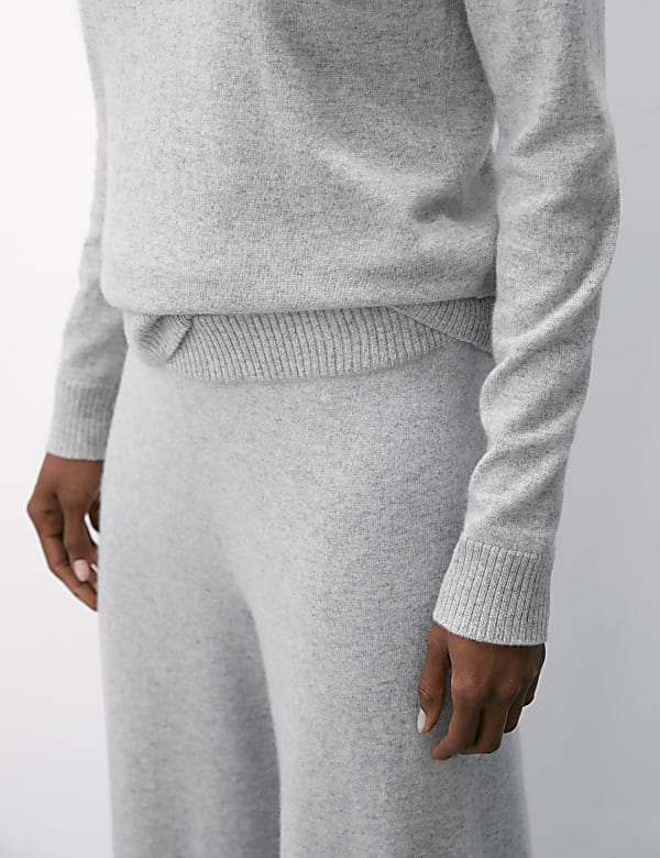 Pure Cashmere Wide Leg Trousers - JO