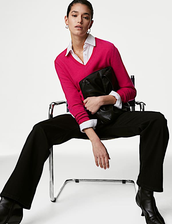 Pure Cashmere V-Neck Jumper