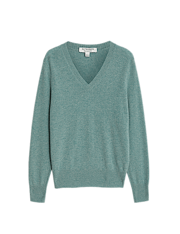 Pure Cashmere V-Neck Jumper