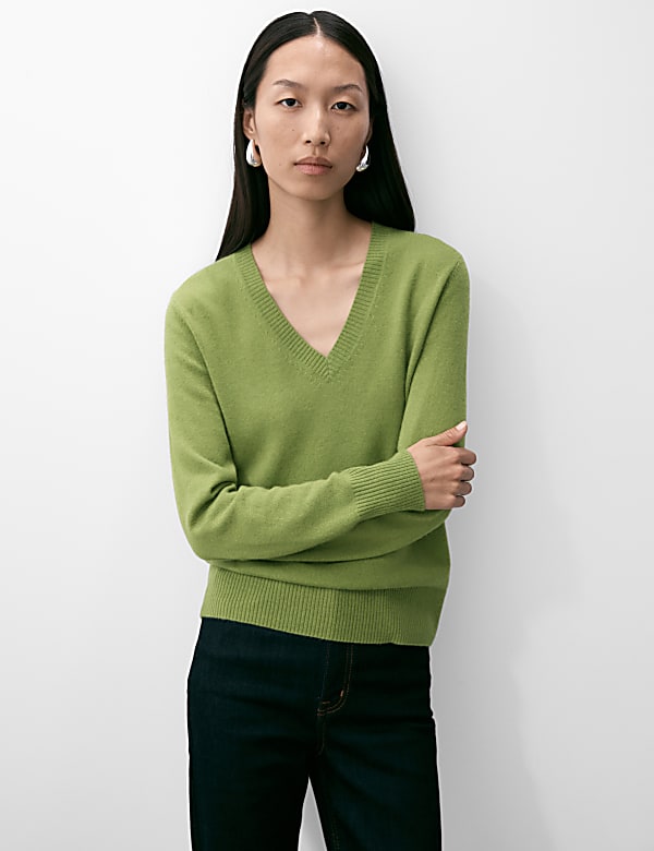 Pure Cashmere V-Neck Jumper