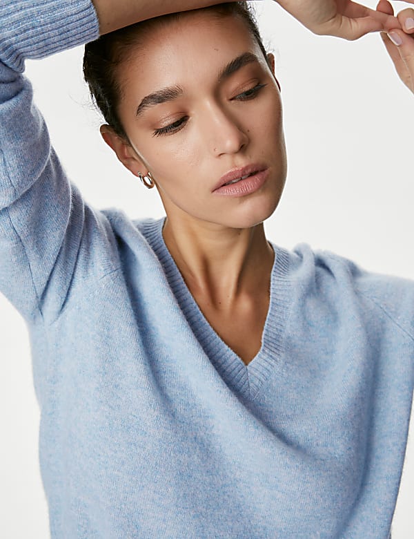 Pure Cashmere V-Neck Jumper