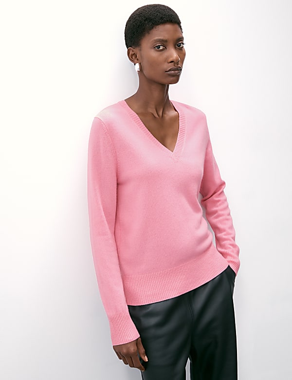 Pure Cashmere V-Neck Jumper