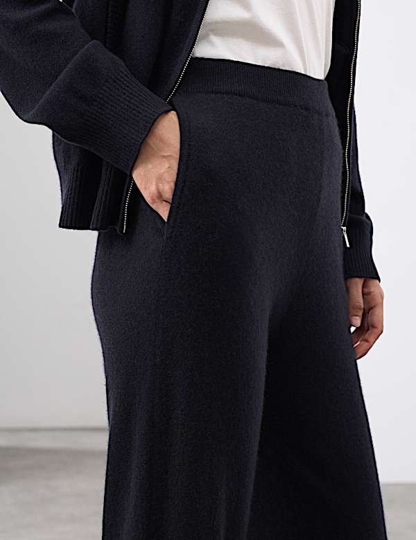 Pure Cashmere Tapered Ankle Grazer Joggers - US