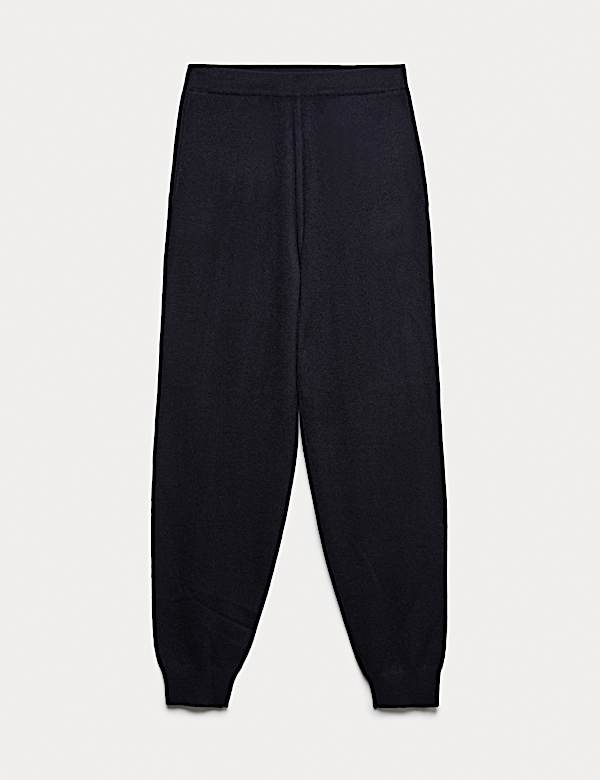 Pure Cashmere Tapered Ankle Grazer Joggers - US