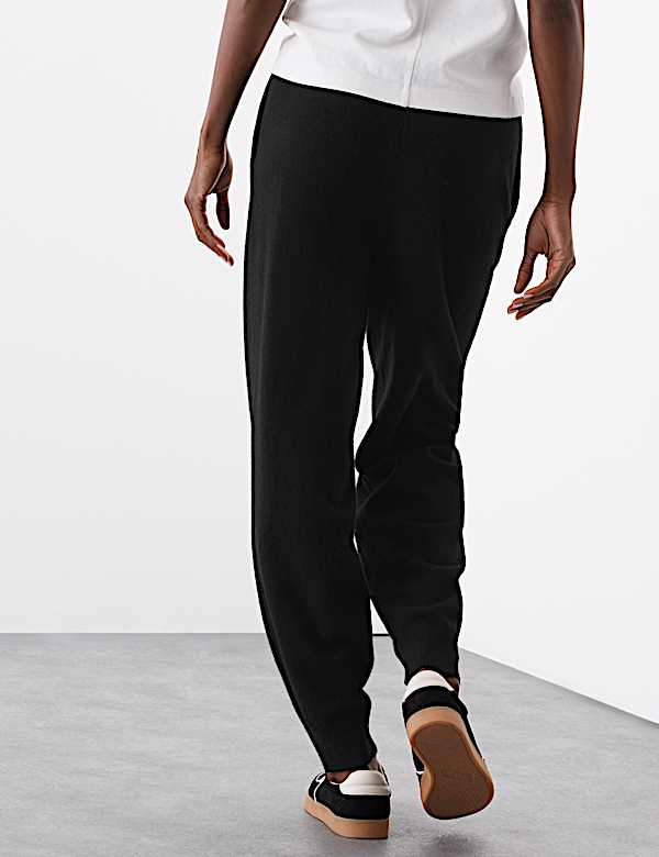 Pure Cashmere Tapered Ankle Grazer Joggers - HU
