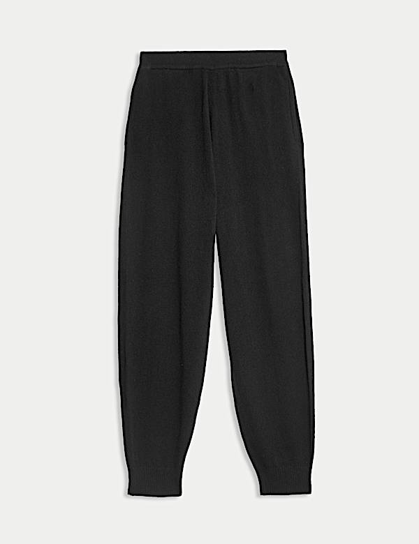 Pure Cashmere Tapered Ankle Grazer Joggers - HU