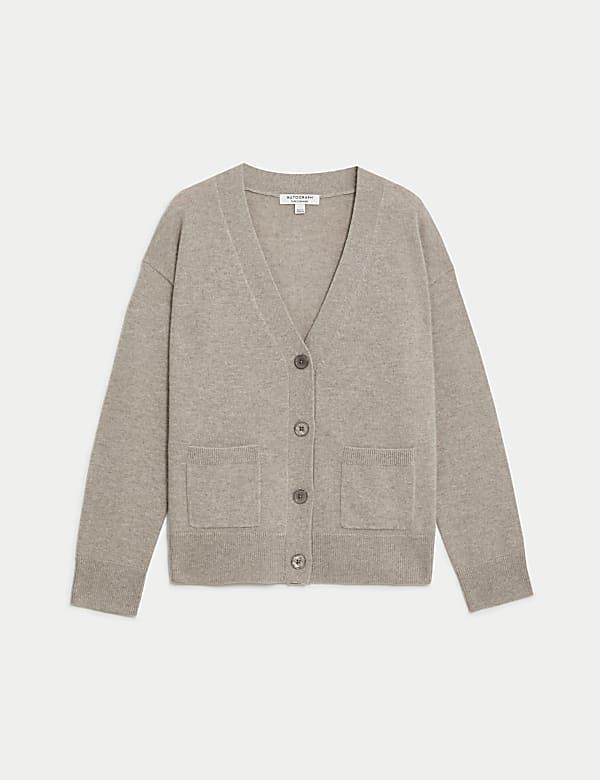 Pure Cashmere V-Neck Button Front Cardigan - JO