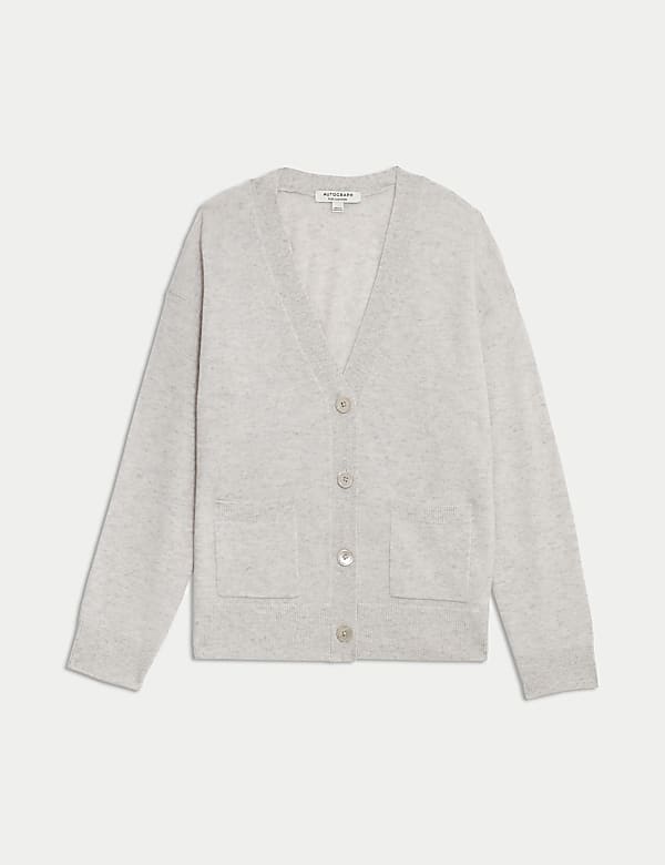 Pure Cashmere V-Neck Button Front Cardigan - KG