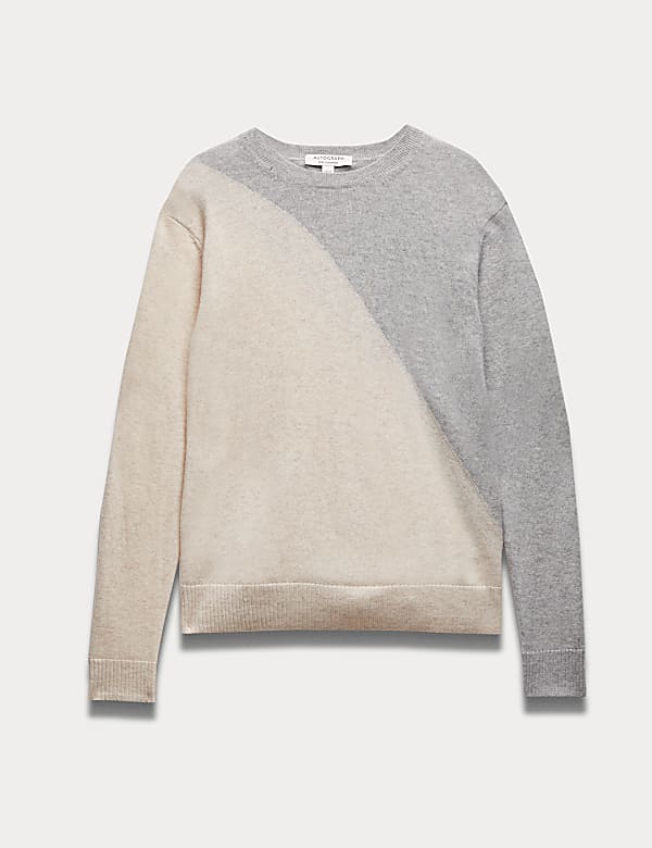 Pure Cashmere Colour Block Jumper - KG