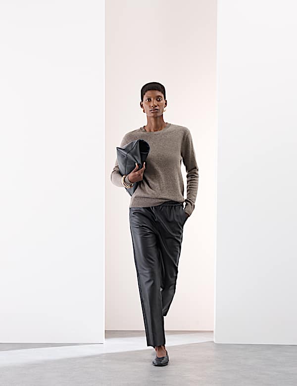 Pull 100 % cachemire à col rond - FR